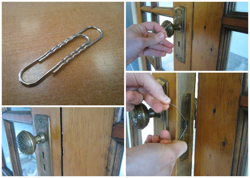 Как можно взломать дверной замок скрепкой или шпилькой?