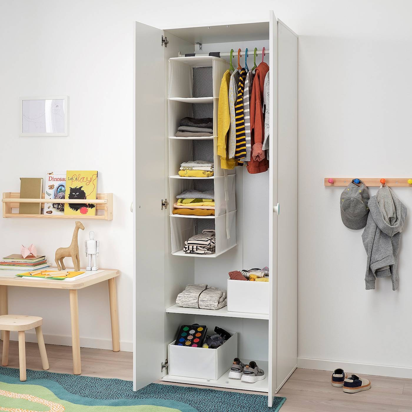 Детские шкафы ikea (50 фото): белая стенка для одежды и игрушек в комнату детей