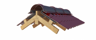 Устройство конька крыши из металлочерепицы