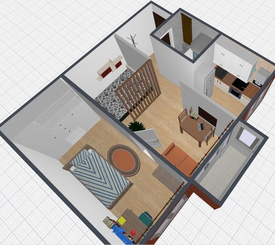 75 современных идей дизайна двухкомнатной квартиры