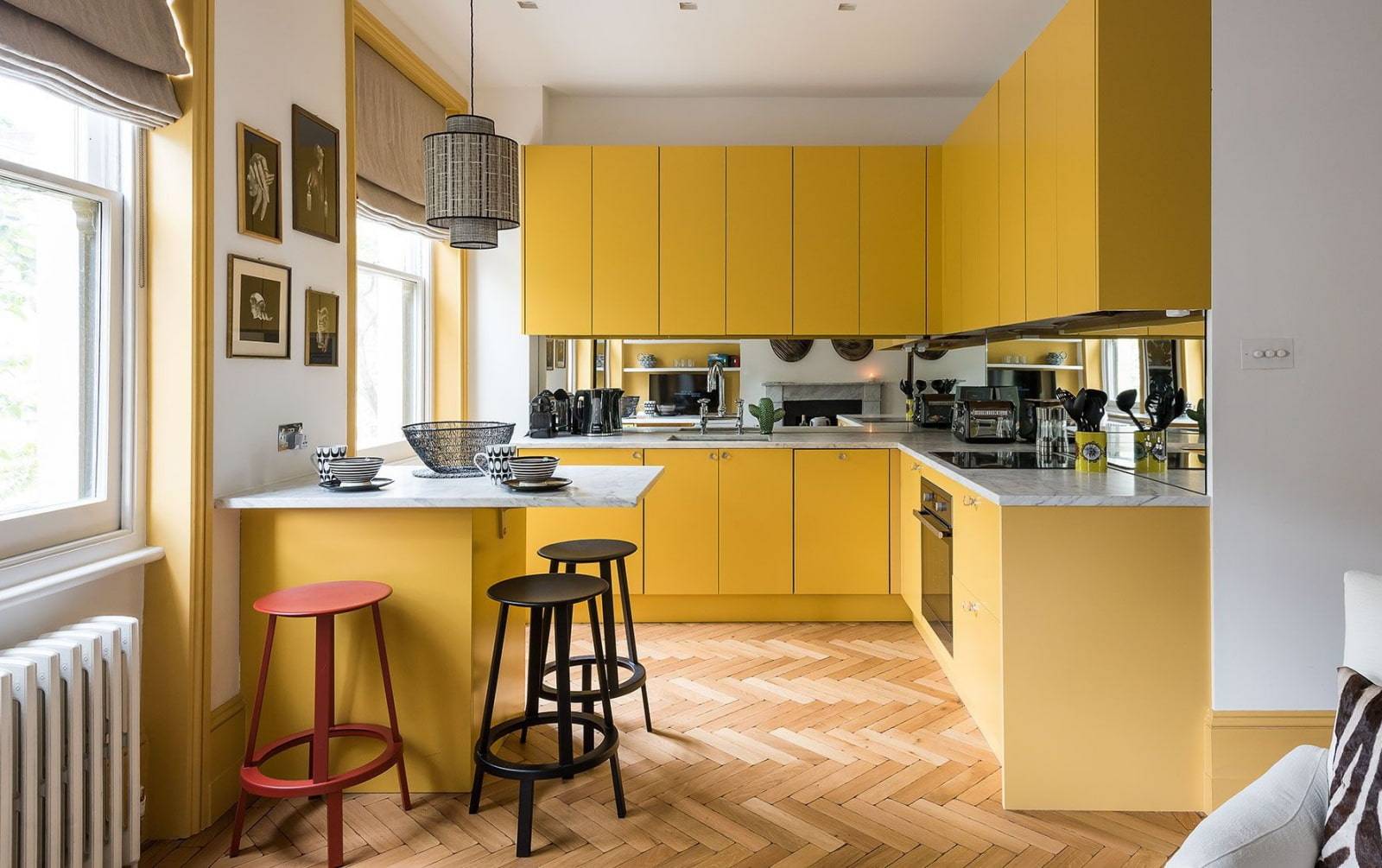 Дизайн желтой кухни: основные правила оформления, стили, полезные советы