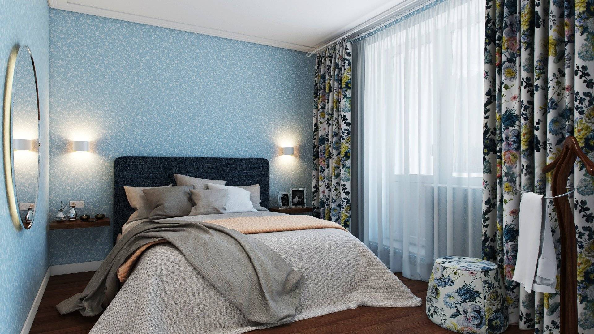 Правила выбора обоев для маленькой спальни: 50+ современных фото в интерьере