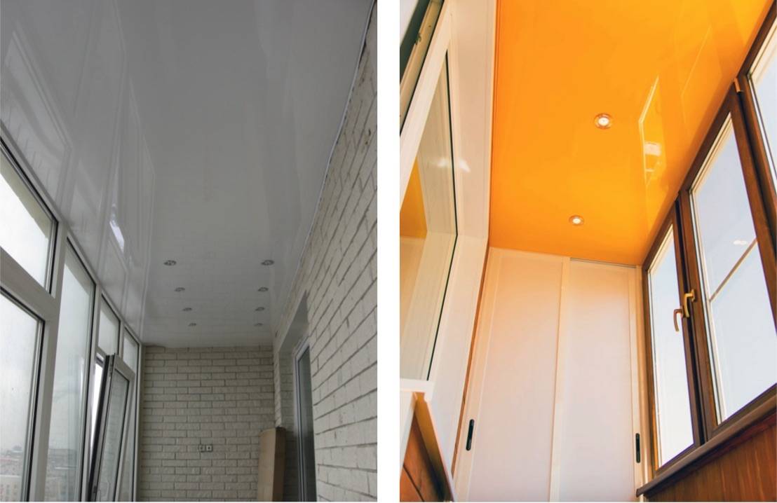 Из чего сделать потолок на балконе: натяжные покрытия и другие варианты отделки, видео и фото