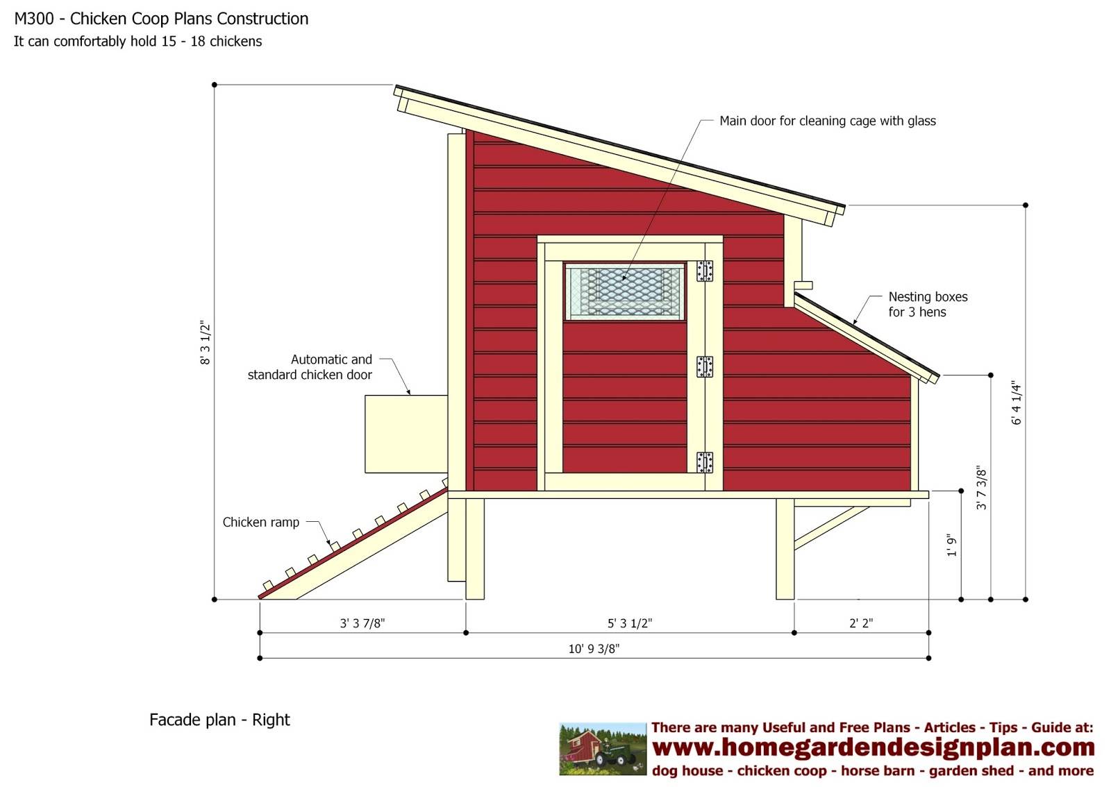Строительство курятника на даче: устройство и чертежи, на летний период
