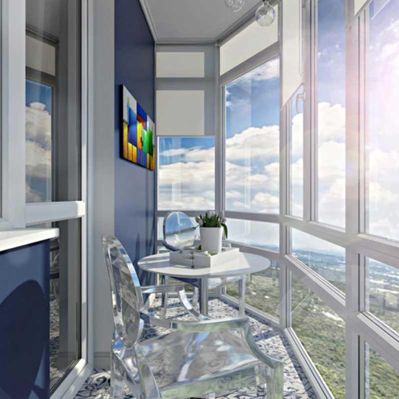 Панорамное остекление балкона, плюсы и минусы панорамного остекления балкона, дизайнерские решения с фото