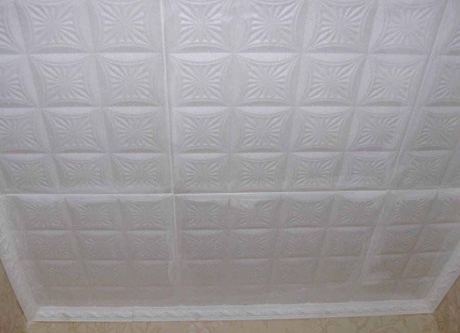 Плитка на потолок из пенополистирола и бесшовная формата 3д, виды и размеры