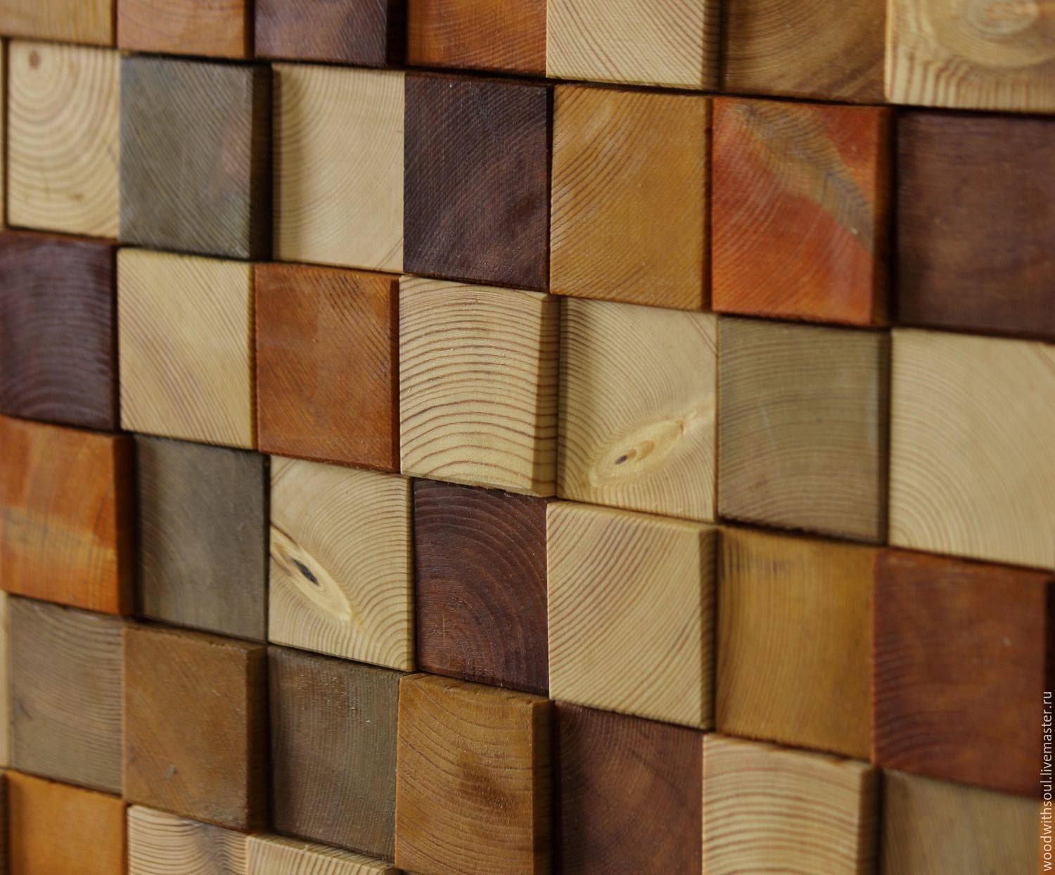 Деревянная мозаика: свойства и варианты применения в интерьере