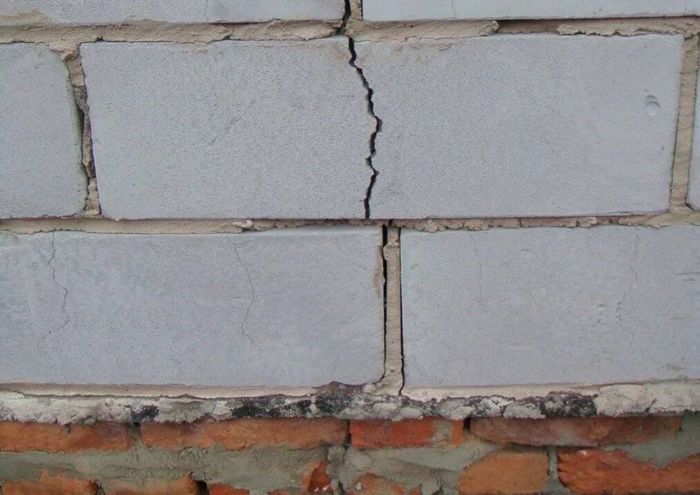 Причины появления трещин в газобетонных стенах и методы их устранения