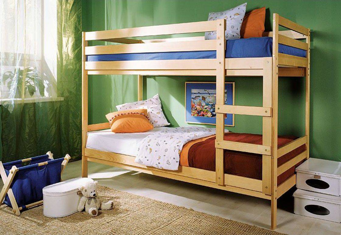 Двухъярусная кровать своими руками из дерева: выбор чертежа для детской, изготовление деревянных деталей, сборка и обработка для безопасности детей