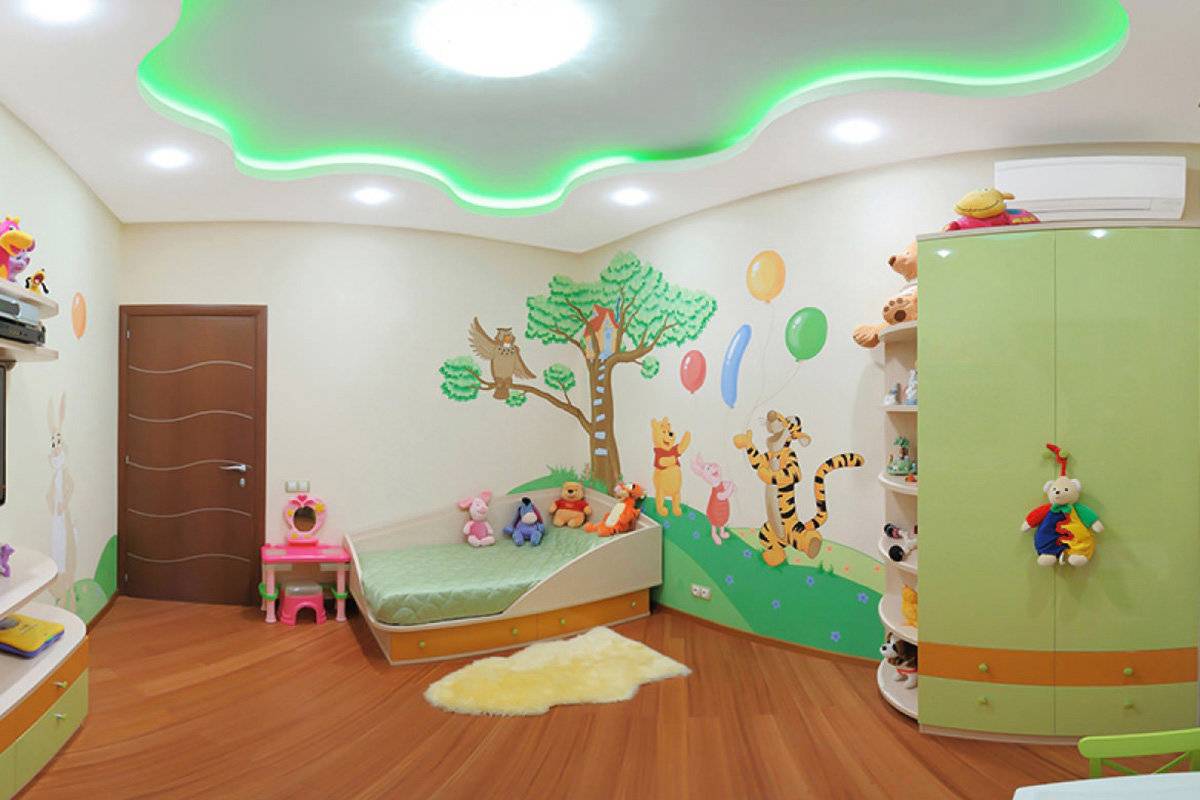 Выбираем натяжной потолок в детскую комнату